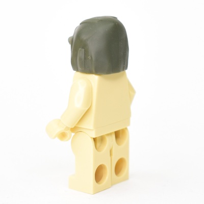 Капюшон зеленый с козырьком от кепки. для лего фигурок