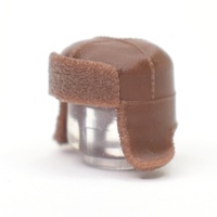 Ушанка с опущенными ушами. Коричневая. для ЛЕГО фигурок