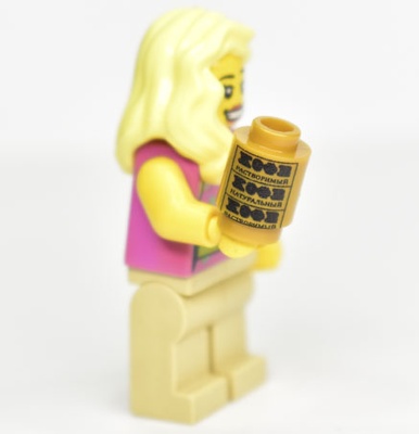 Brick round 1x1 "Кофе" двухсторонний принт