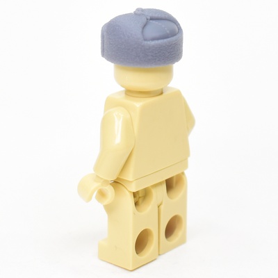 Совместимая с лего шапка ушанка серая с кокардой Советской Армии. G Brick Design